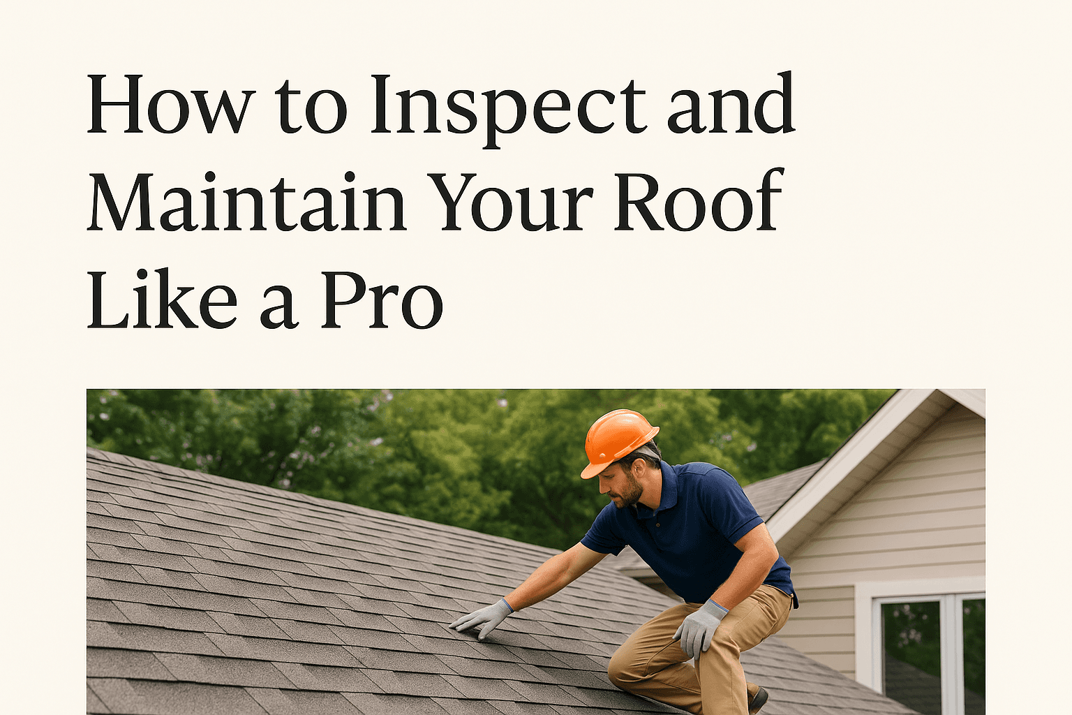 How to Inspect and Maintain Your Roof Like a Pro